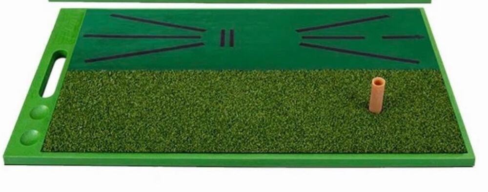 Golf Strike Pad Dual Color Grass Indoor Mini Practice Pad Portable Thickened New